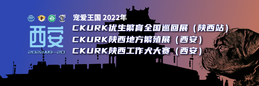宠爱王国2022年CKURK全国巡回展（陕西站）、陕西地方繁殖展（西安）、陕西工作犬大赛（西安）
