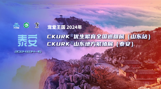 宠爱王国2024年CKURK®优生繁育全国巡回展（山东站）、山东地方繁殖展（泰安）