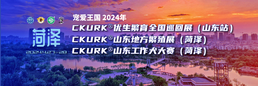 宠爱王国2024年CKURK®优生繁育全国巡回展(山东站)、山东地方繁殖展(菏泽